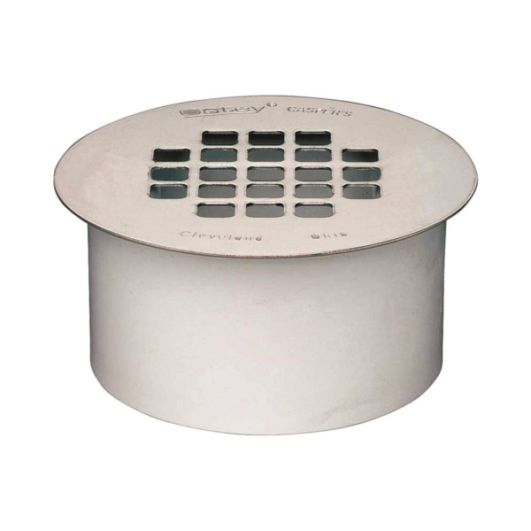 43561 Floor Drain, Snap-In, PVC, For: Sch 40 DWV PVC Pipes, 2 in