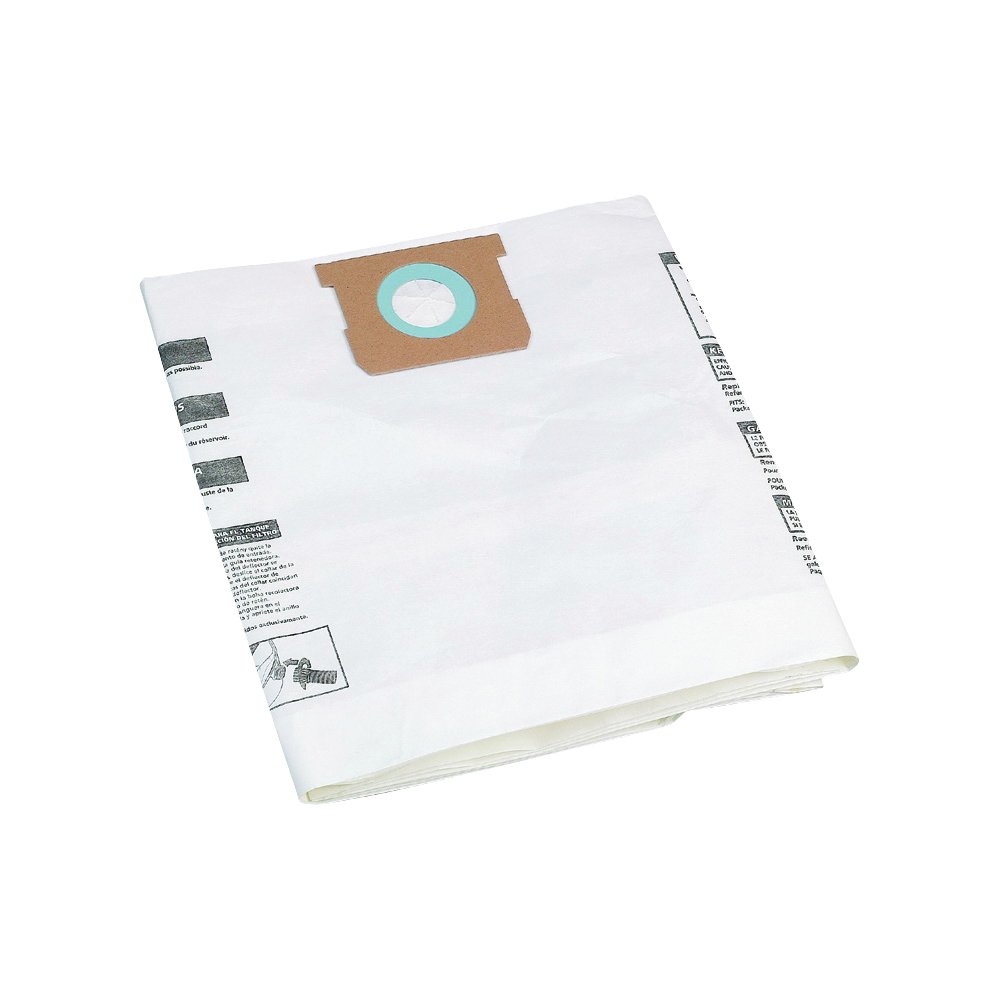 9066233 Filter Bag, 10 to 14 gal, Paper, White