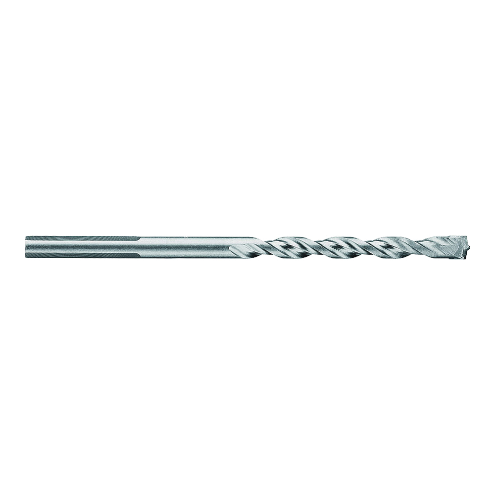 DW5234 Hammer Drill Bit, 7/16 in Dia, 6 in OAL, Percussion, Spiral Flute, 4-Flute, 3/8 in Dia Shank, Flat Shank