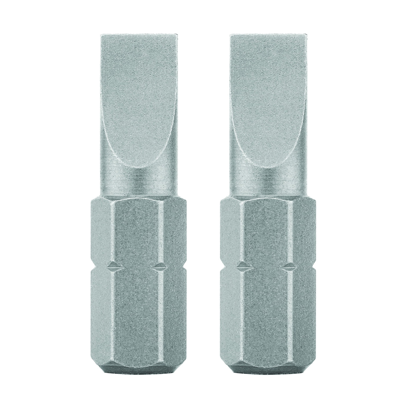 DW2006 Screwdriver Bit, #6 Drive, Slotted Drive, 1/4 in Shank, Hex Shank, 1 in L, Steel