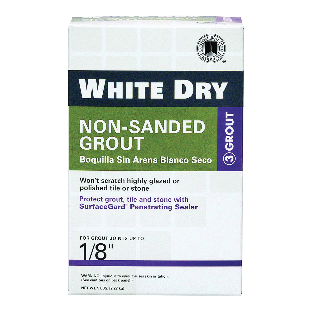 WDG5-4 Non-Sanded Grout, White, 5 lb Box