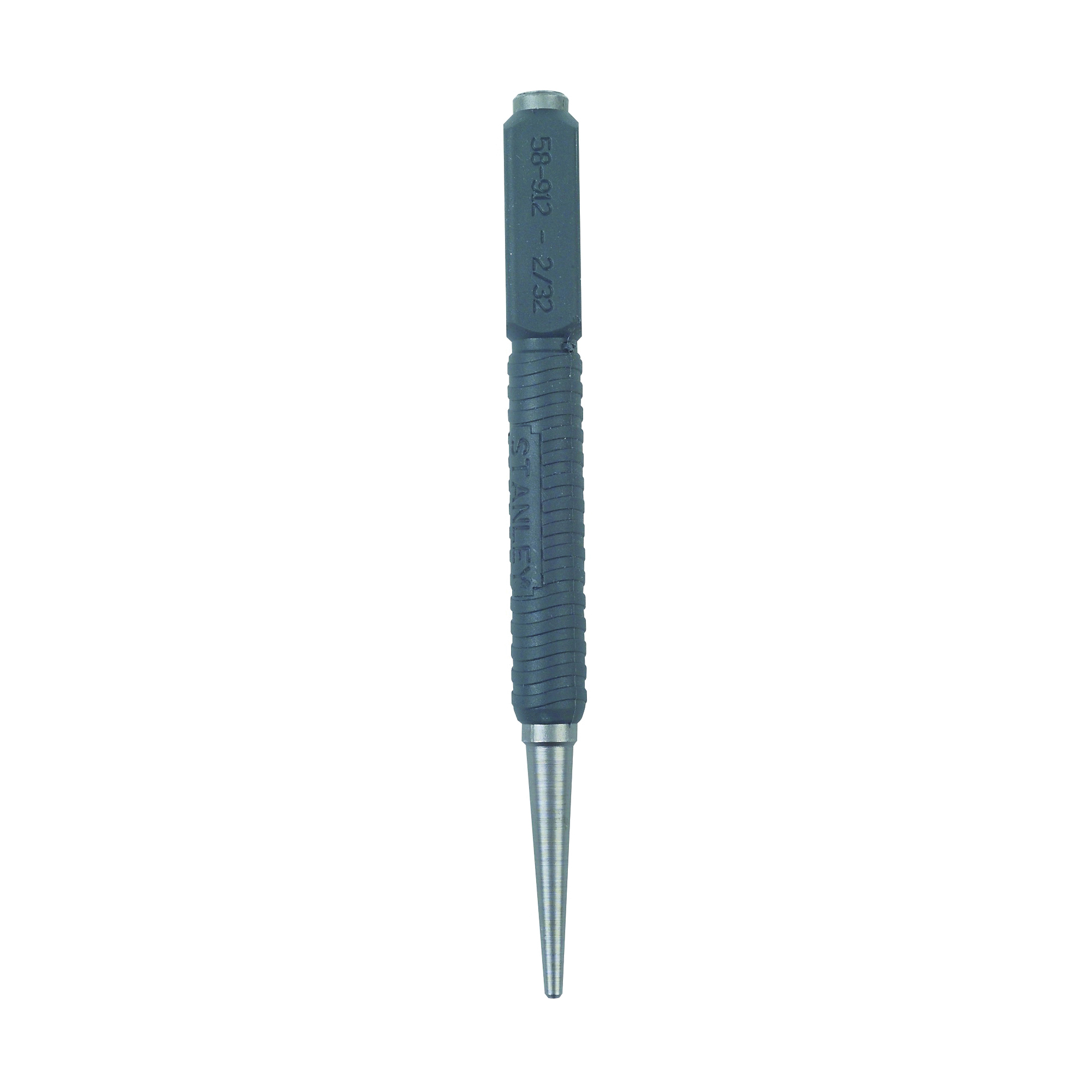 58-912 Nail Set, 1/16 in Tip, 5 in L, Steel