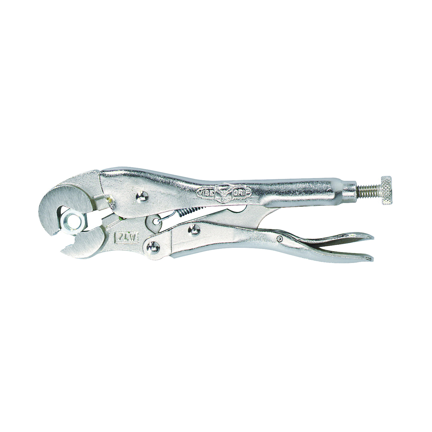 Original Series 02 Locking Plier, 10 in OAL, 1-1/8 in Jaw Opening, Plain Grip Handle, 5/8 in W Jaw