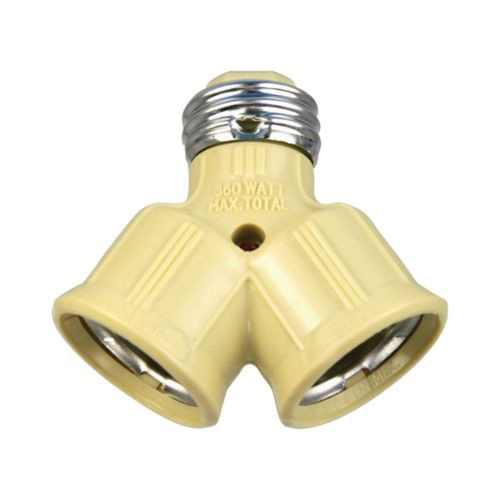 700V-BOX Lamp Socket Adapter, 660 W, Thermoplastic, Ivory