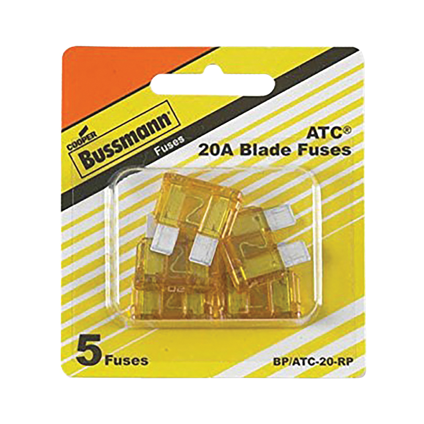 BP/ATC-20-RP Automotive Fuse, Blade Fuse, 32 VDC, 20 A, 1 kA Interrupt