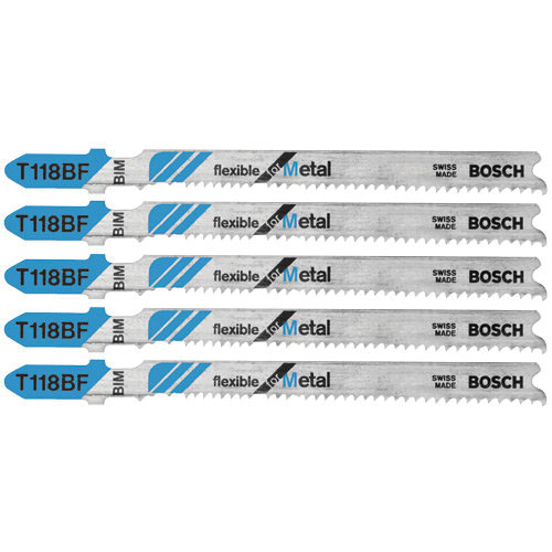 T118BF Jig Saw Blade, 3-5/8 in L, 11-14 TPI, Bi-Metal Cutting Edge