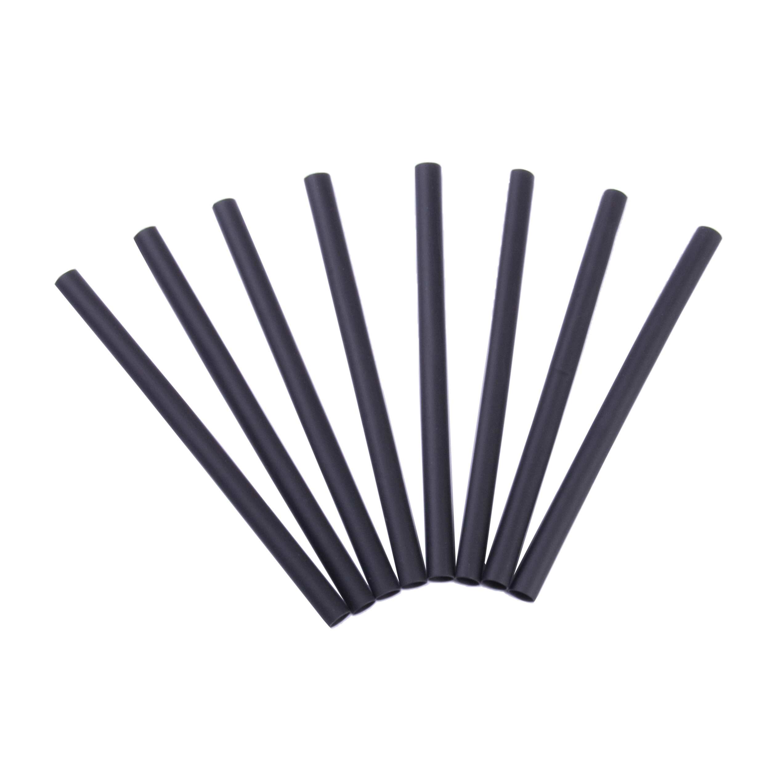 HST-187 Heat-Shrink Tubing, 3/16 in Expanded, 3/32 in Recovered Dia, 4 in L, Polyolefin, Black