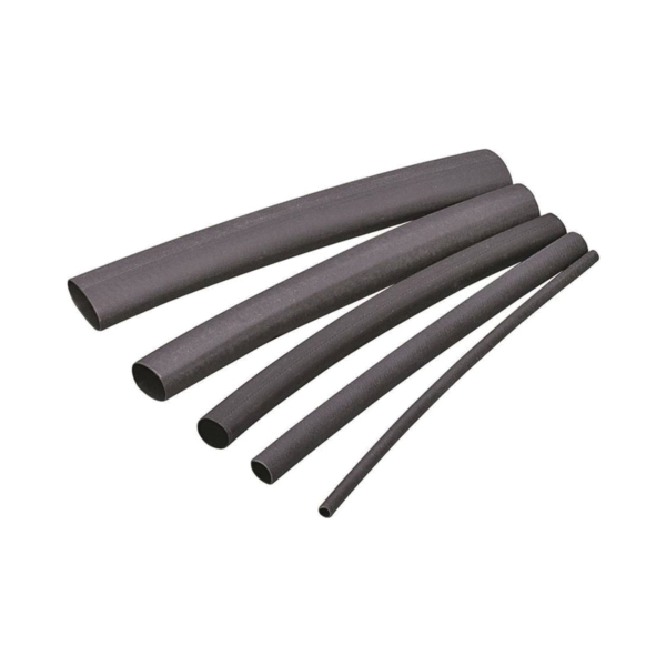HST-750 Heat Shrink Tubing, 3/4 to 3/8 in Dia, 4 in L, Polyolefin, Black