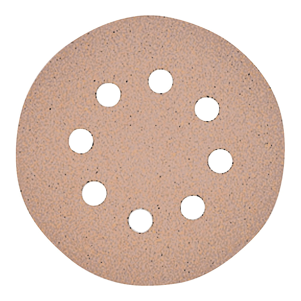 DW4307 Sanding Disc, 5 in Dia, Aluminum Oxide Abrasive, Paper Backing, 8-Hole