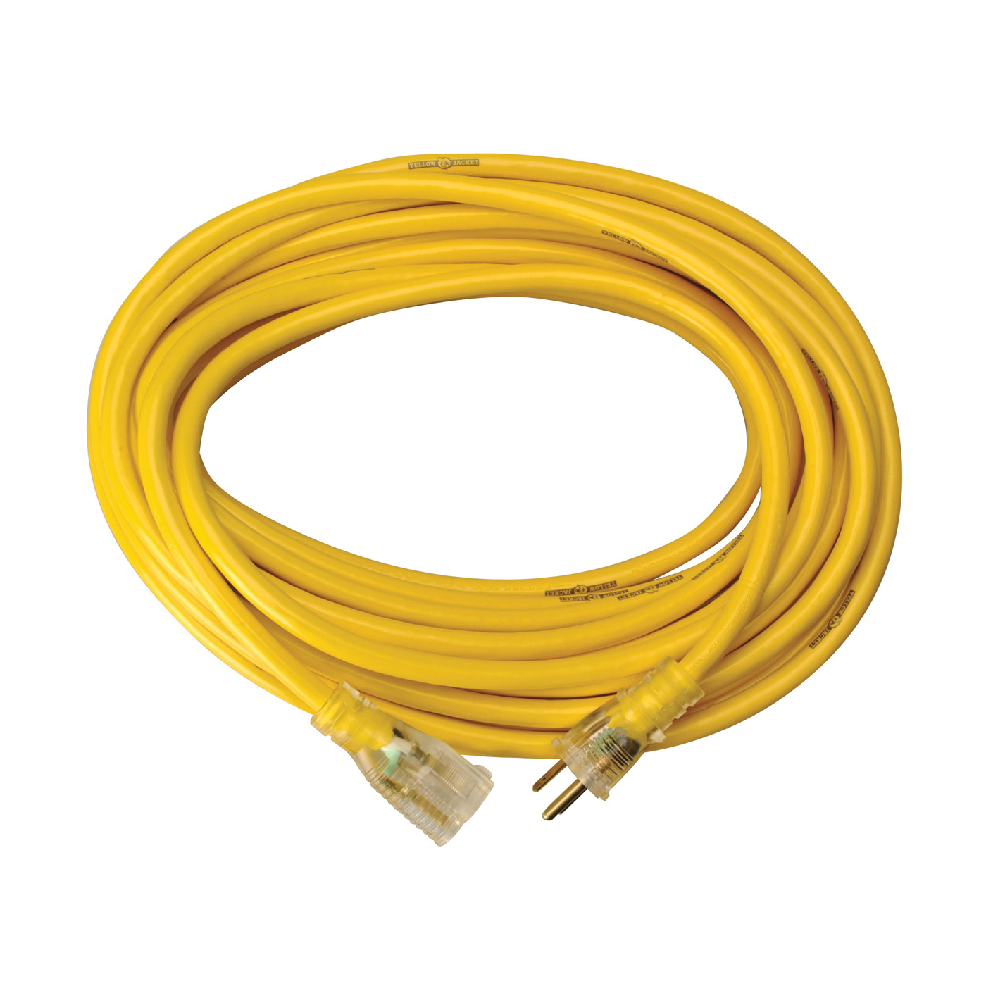 2885 Extension Cord, 12 AWG Cable, 100 ft L, 15 A, 125 V, Yellow