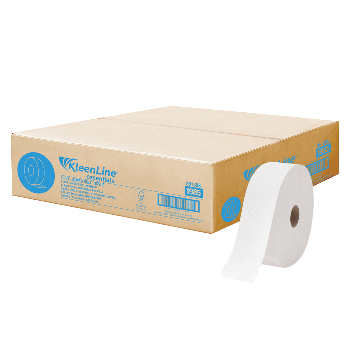 Classic Series 880499 Bathroom Tissue, 1000 ft L Roll, 2-Ply, Paper, 12 Pk