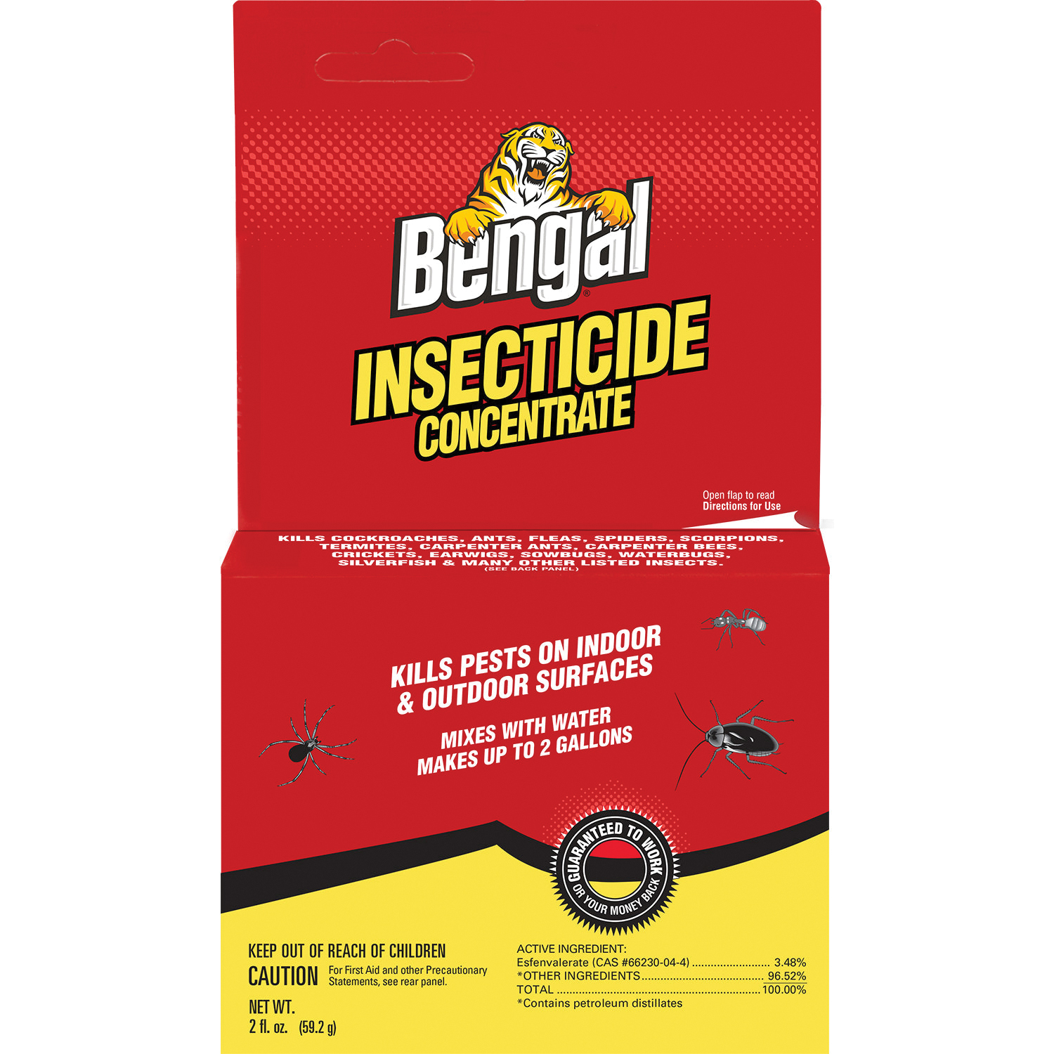 33100 Insecticide Concentrate, Liquid, Spray Application, Indoor, Outdoor, 2 oz Box
