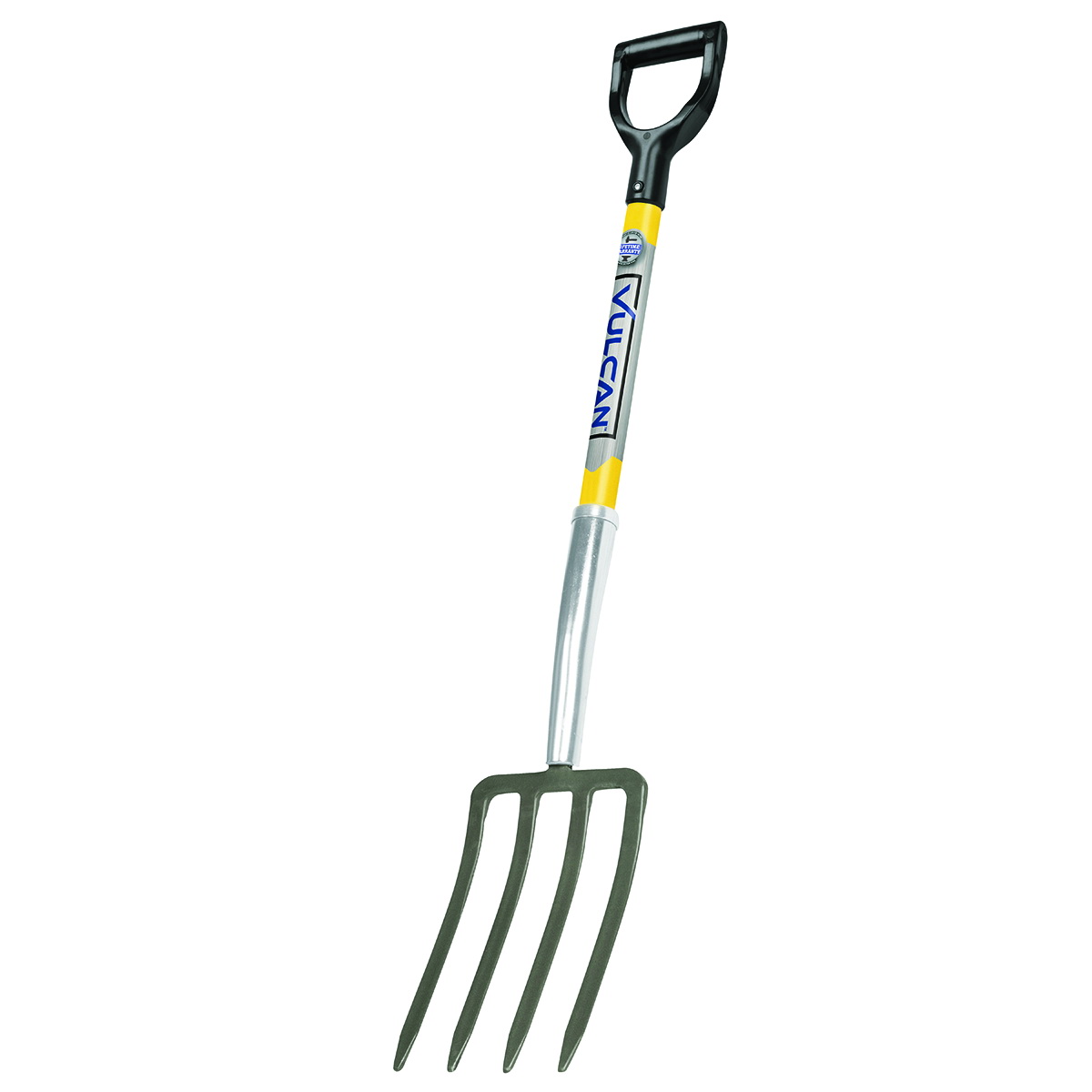 34556 Spading Fork, Steel Tine, 4-Tine, Steel Tine, Fiberglass Handle, 30 in L Handle