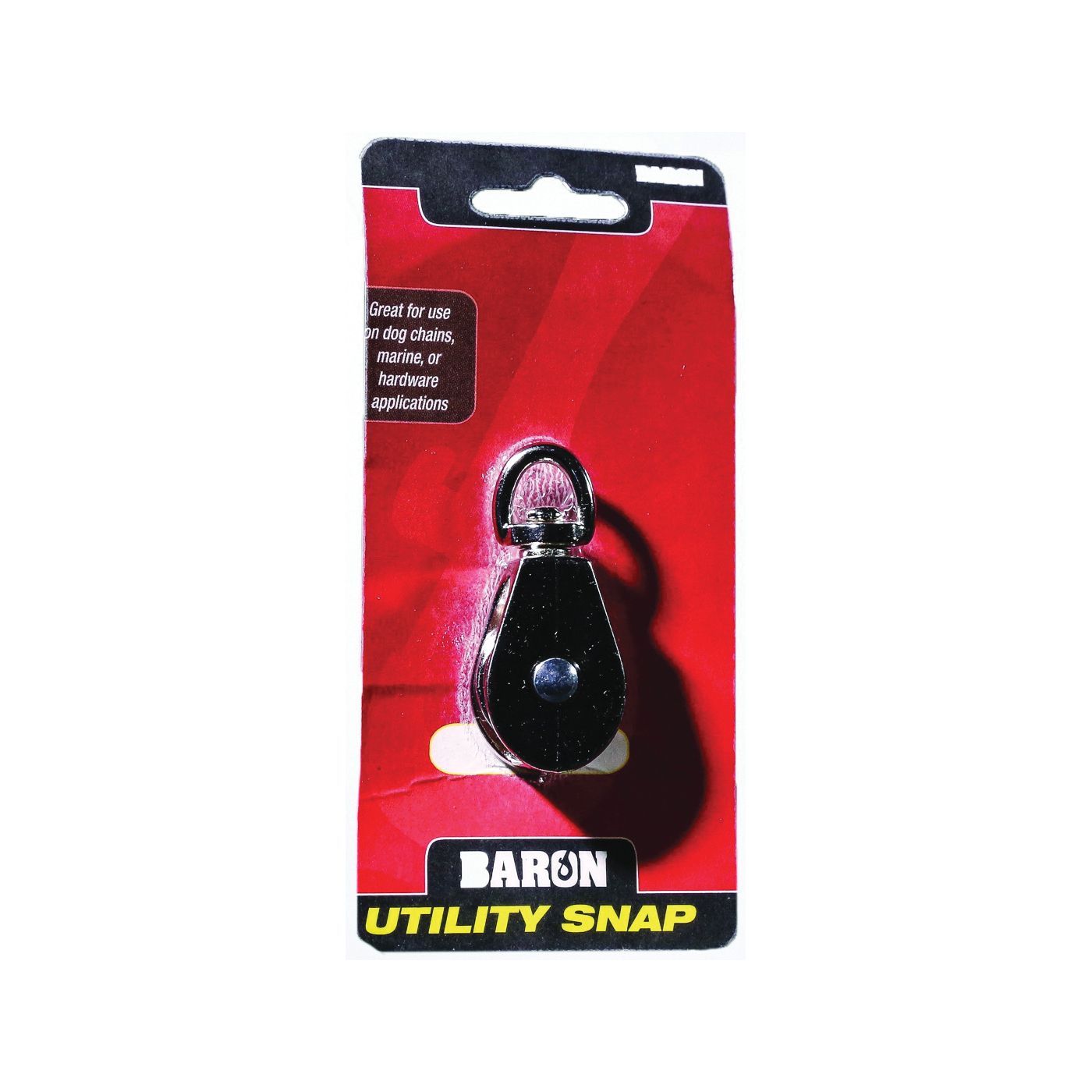 C-0173ZD-2 Rope Pulley, 7/16 in Rope, 22 lb Working Load, 2 in Sheave, Swivel Eye Attachment, Nickel-Plated
