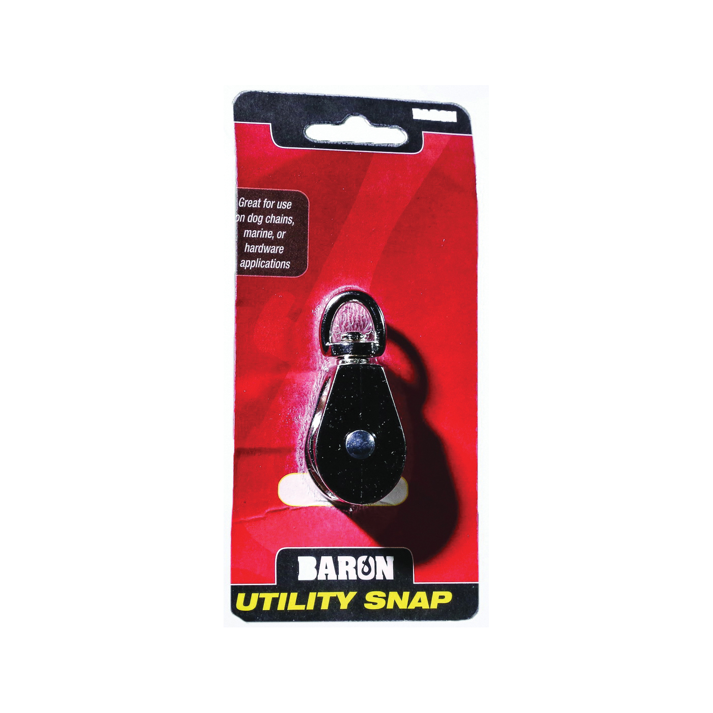 C-0173ZD-1-1/2 Rope Pulley, 5/16 in Rope, 1-1/2 in Sheave, Swivel Eye Attachment, Nickel-Plated