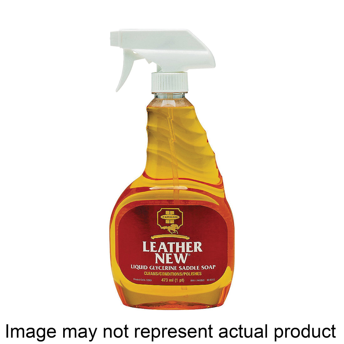 Leather New 32601 Easy-Polishing Saddle Soap, Liquid, 16 oz