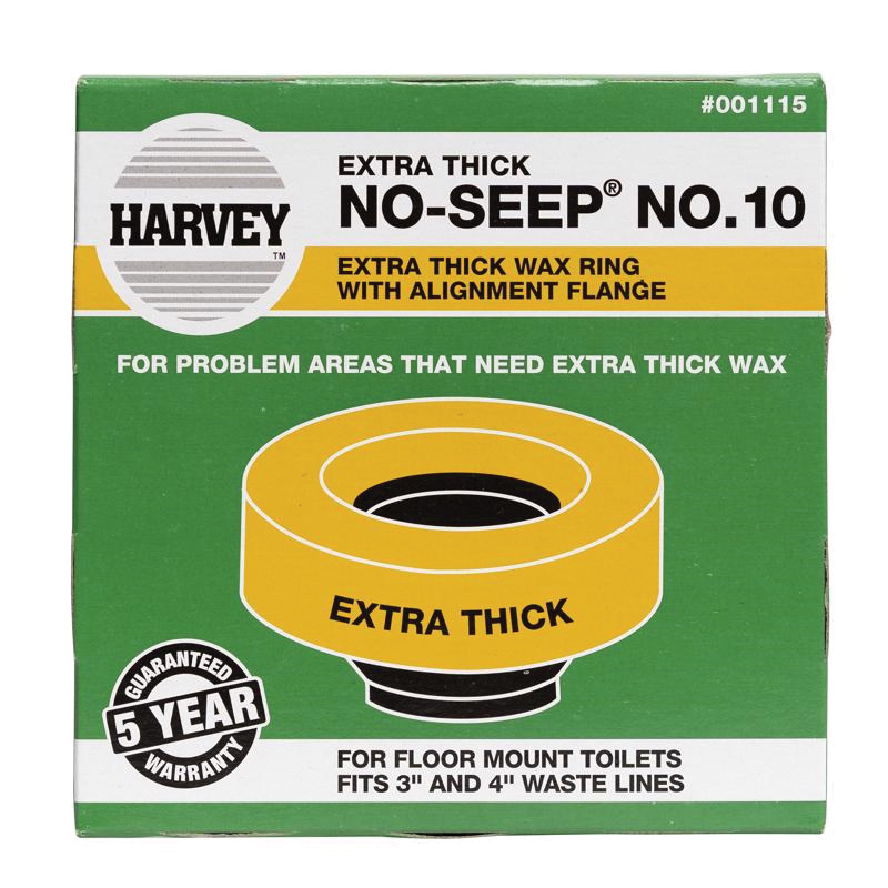 Harvey 001115-24 Wax Ring, Polyethylene, Brown, For: 3 in and 4 in Waste Lines - 2