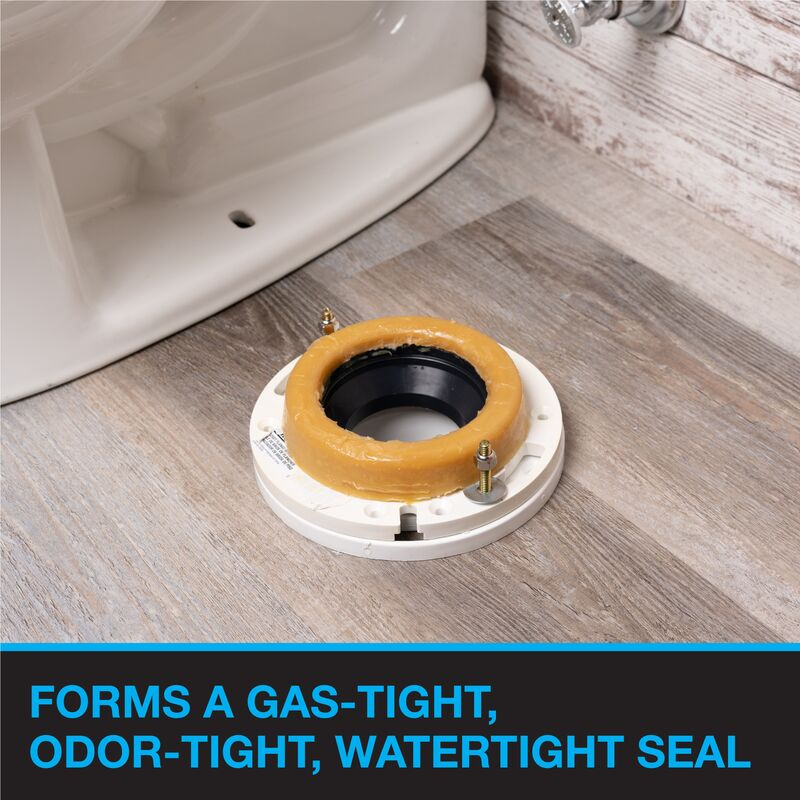 Harvey 1115-24 Wax Ring, Polyethylene, Brown, For: 3 in and 4 in Waste Lines