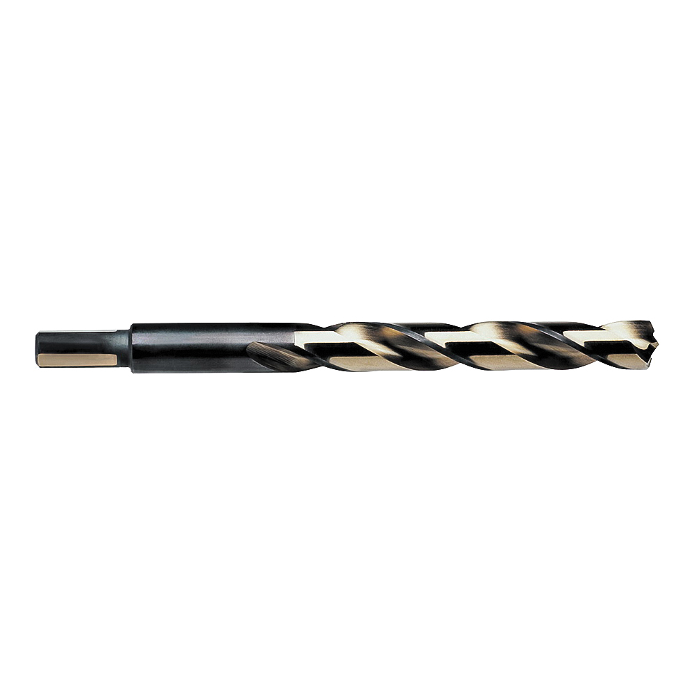 73625 Jobber Drill Bit, 25/64 in Dia, 5-1/8 in OAL, Spiral Flute, 25/64 in Dia Shank, Reduced Shank