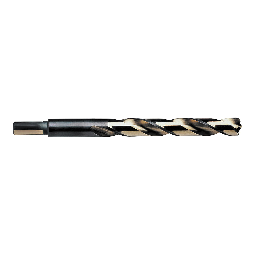 73630ZR Jobber Drill Bit, 15/32 in Dia, 5-3/4 in OAL, Spiral Flute, 15/32 in Dia Shank, Reduced Shank