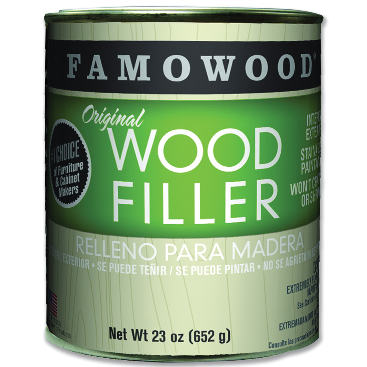 36021126 Original Wood Filler, Liquid, Paste, Natural/Tup/White Pine, 24 oz, Can