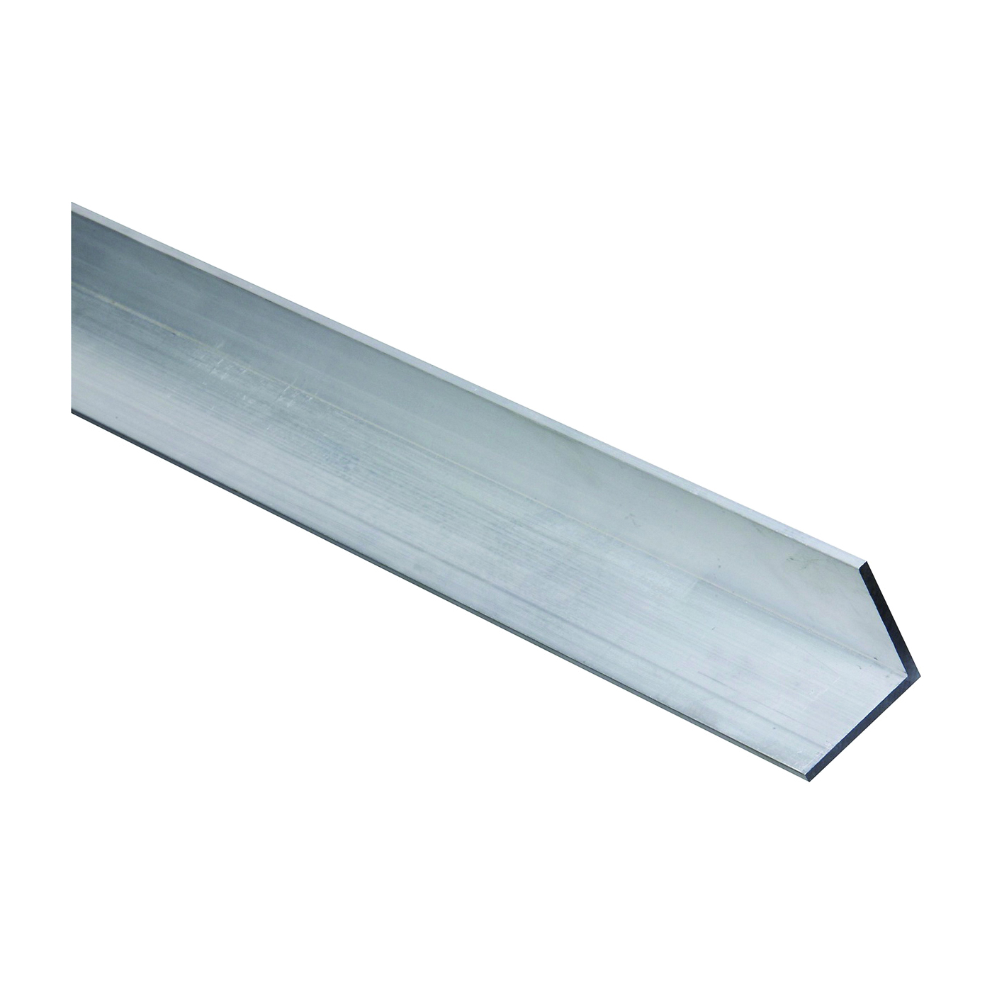 4204BC Series N247-452 Angle Stock, 1-1/2 in L Leg, 72 in L, 1/8 in Thick, Aluminum, Mill