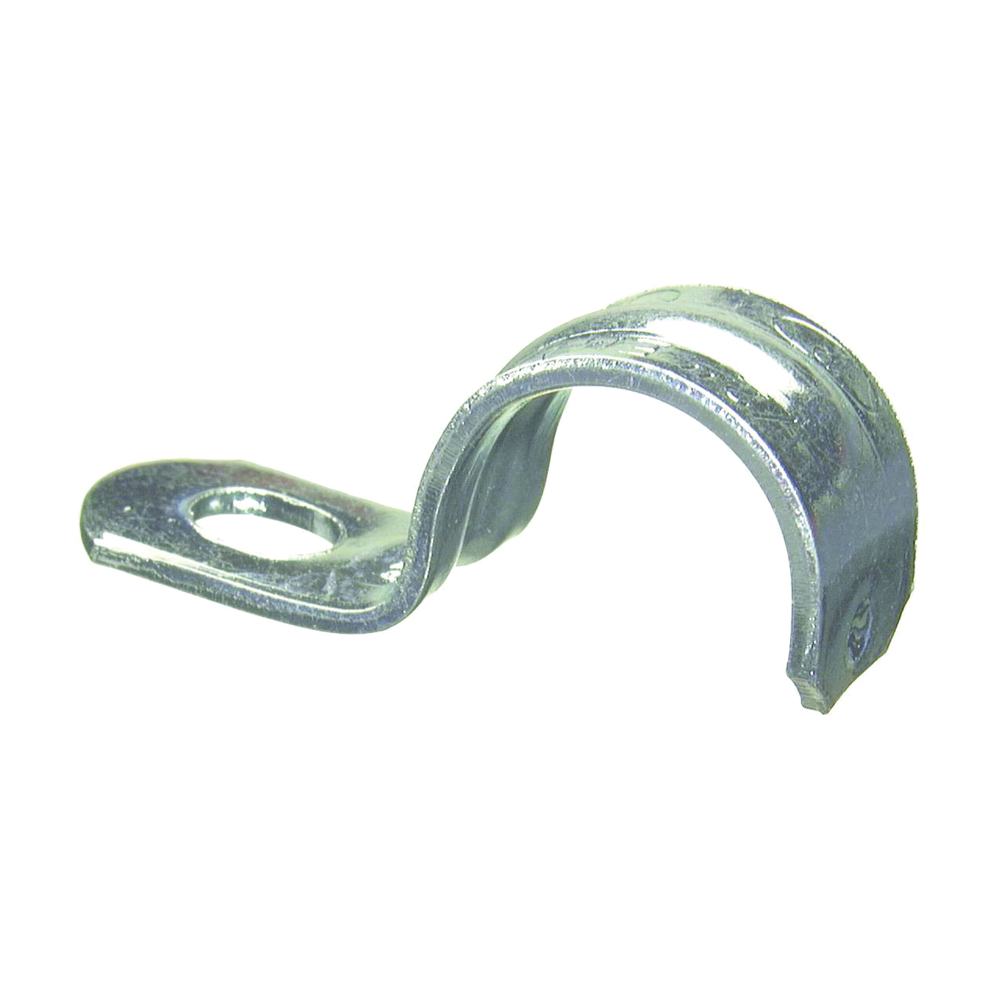 26152 1-Hole EMT Conduit Strap, 3/4 in, Steel, Galvanized, 20/BAG