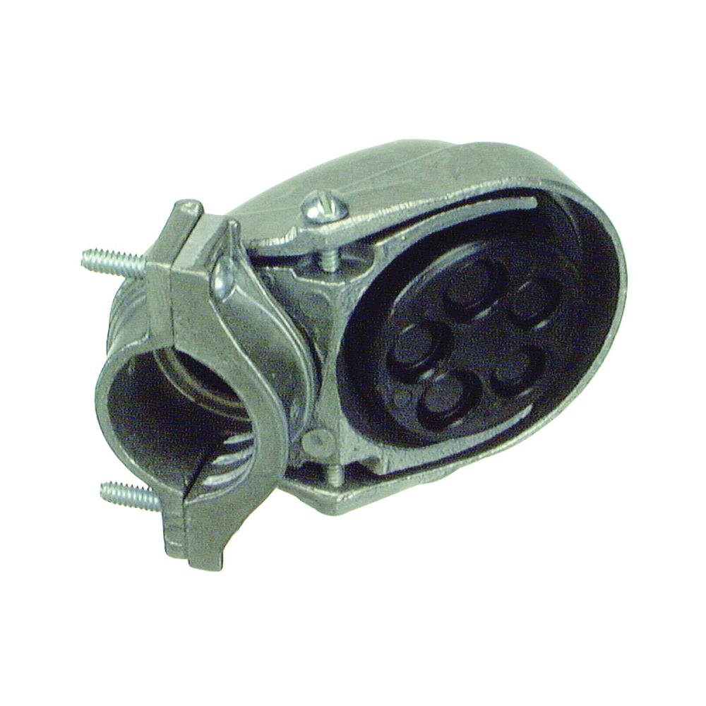 58015 Service Entrance Cap, Clamp, Aluminum, 3.41 in H x 4.67 in W x 3.75 in D