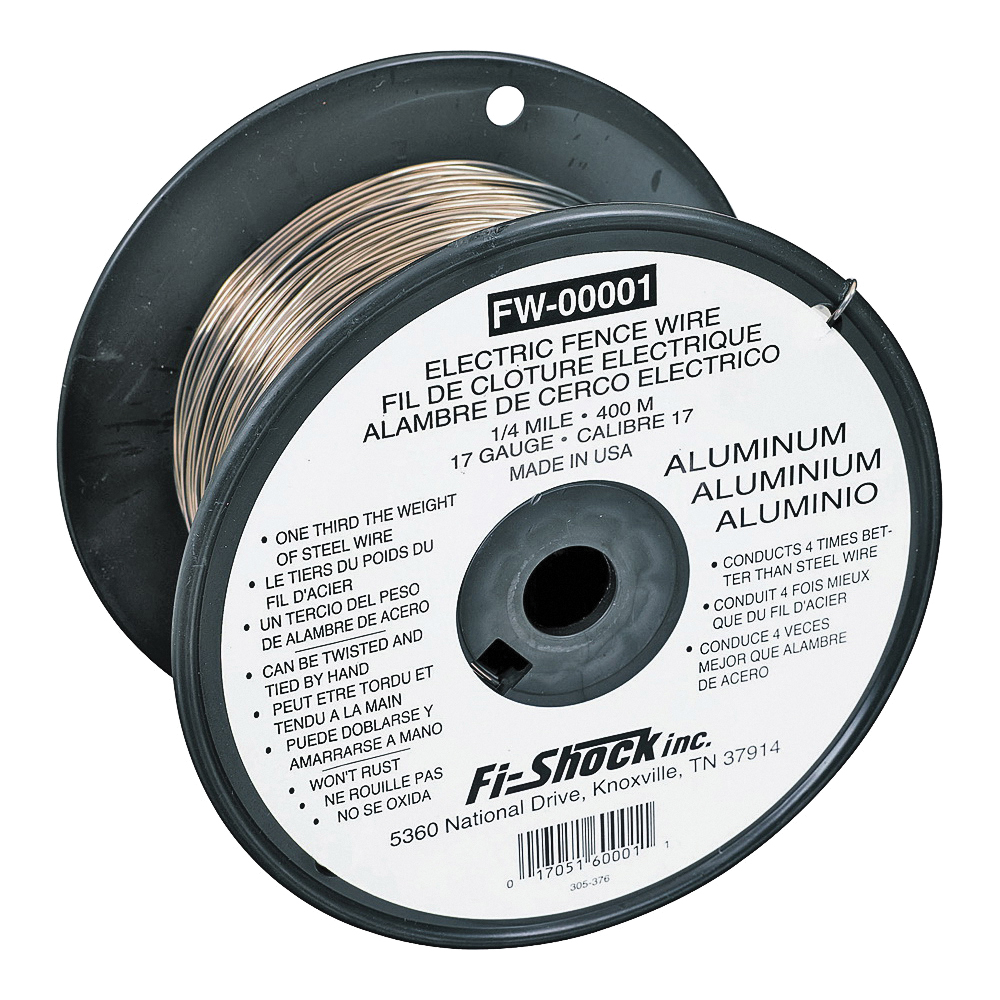 FW-00001T Fence Wire, 17 AWG Wire, Aluminum Conductor, 0.25 mile L