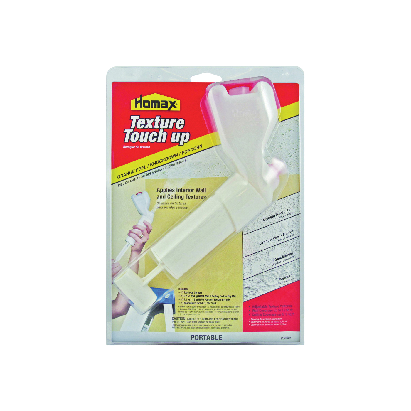 4121 Wall and Ceiling Texture Touch Up, Slurry, Solvent, White, 9.2 oz Wall/Ceiling, 4.2 oz Popcorn