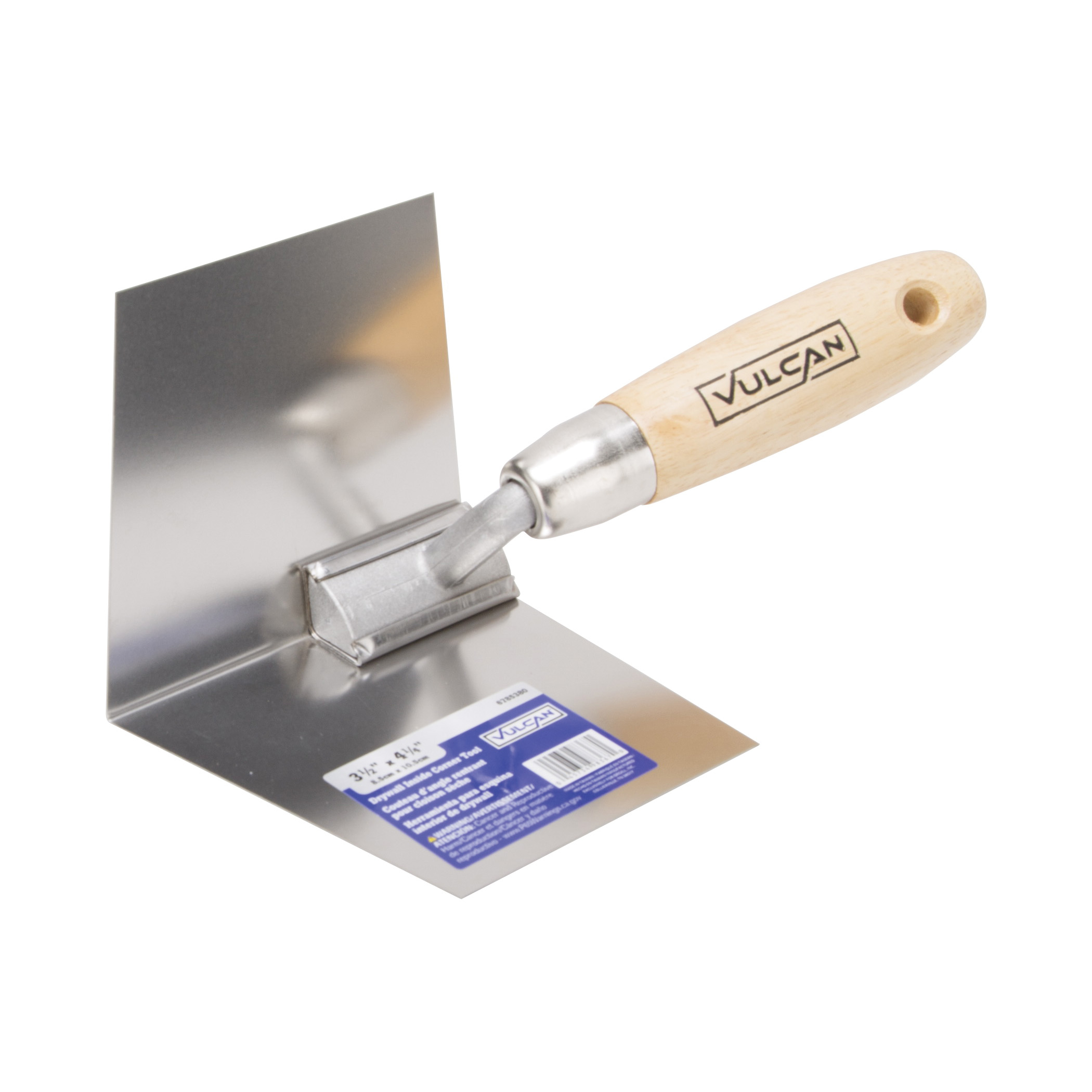 164603L Trowel, 3-1/2 in W Blade, 4-1/4 in L Blade, Comfort Grip Handle, Hardwood Handle, 3-1/2 in Blade Radius