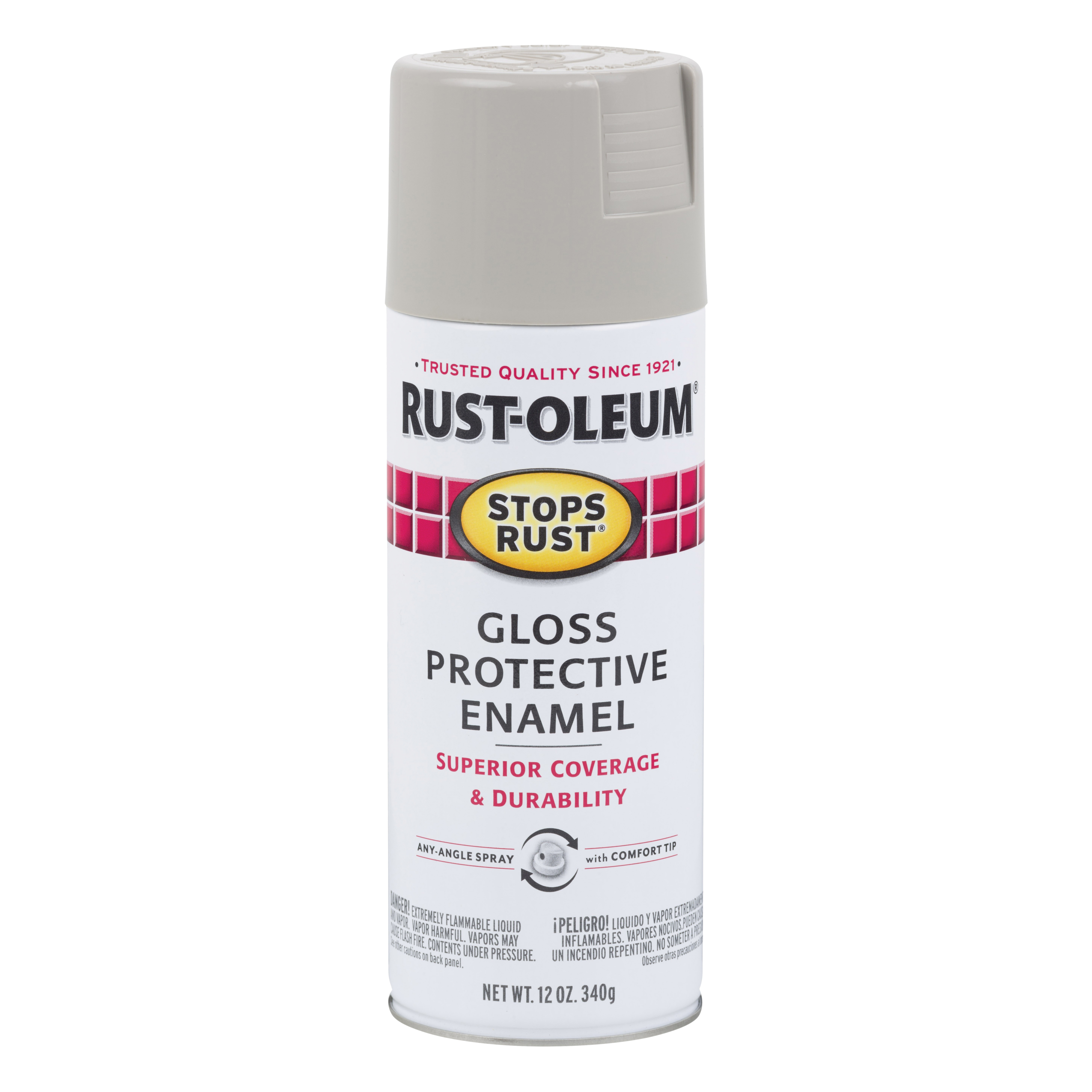 7783830 Rust Preventative Spray Paint, Gloss, Pewter Gray, 12 oz, Can