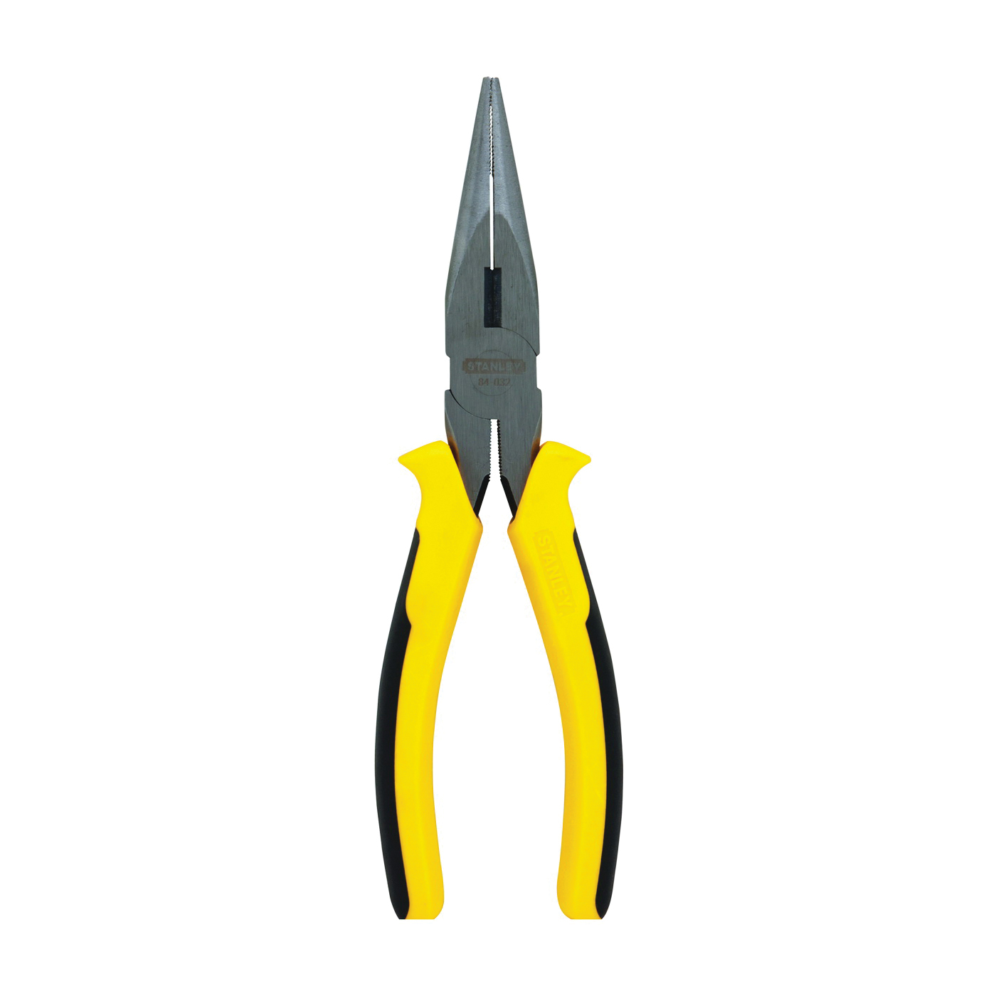 84-032 Nose Plier, 8 in OAL, Black/Yellow Handle, Ergonomic Handle, 15/16 in W Jaw, 2-29/64 in L Jaw
