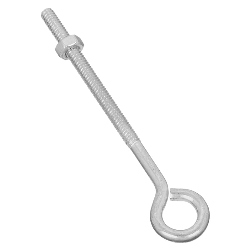 N221-135 Eye Bolt, 1/4-20 Thread, Coarse Thread, 3 in L Thread, 0.56 in ID Dia Eye, 4.02 in L Shank