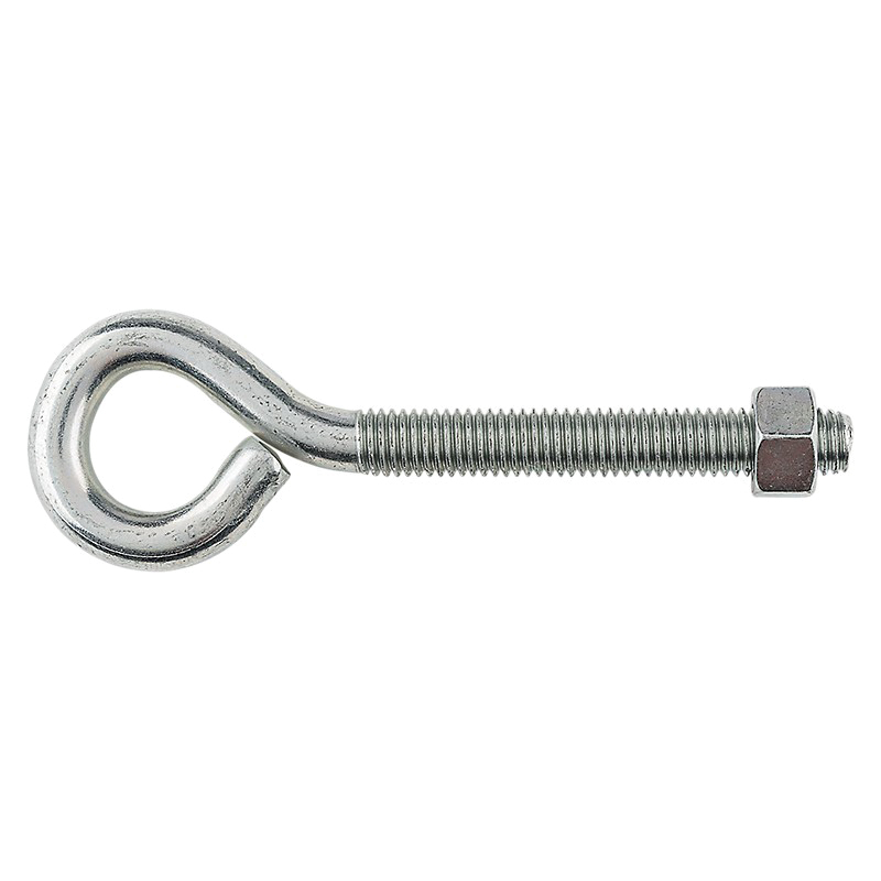 N221-317 Eye Bolt, 1/2-13 Thread, Coarse Thread, 3-1/2 in L Thread, 1 in ID Dia Eye, 3.95 in L Shank