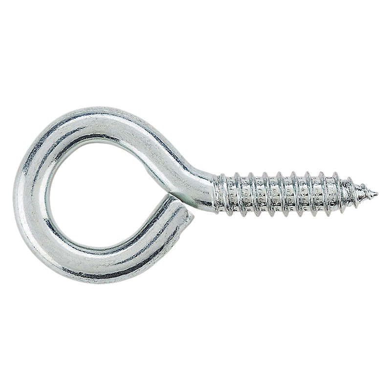 N220-426 Screw Eye, #0, 0.3 in Dia Wire, 1-1/4 in L Thread, 2.88 in OAL, 150 lb Working Load, Steel