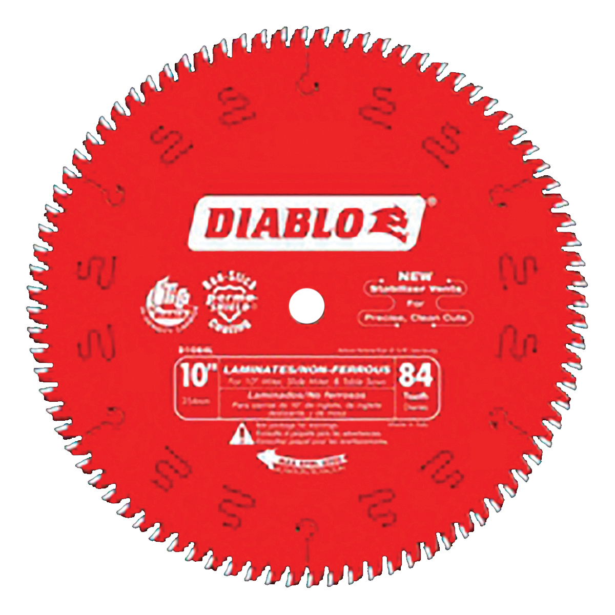 D1084L Circular Saw Blade, Metal, 10 in Dia, 5/8 in Arbor, 84-Teeth, Carbide Cutting Edge
