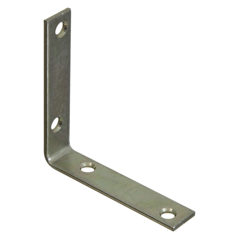 National Hardware 115BC Series N264-200 Corner Brace, 3-1/2 in L, 3/4 in W, Steel, Zinc-Plated, 0.12 in Thick Material - 2