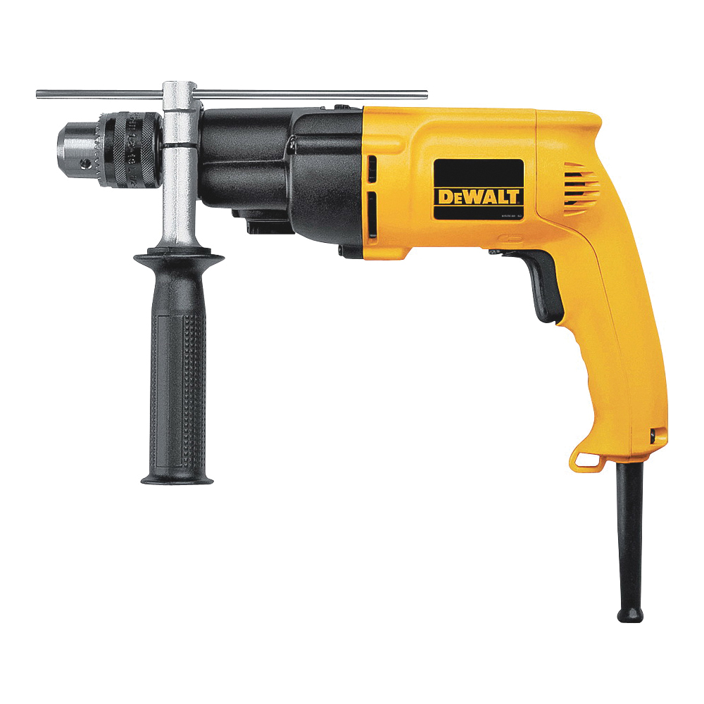 DW505 Hammer Drill, 7.8 A, Keyed Chuck, 1/2 in Chuck, 0 to 2700 rpm Speed