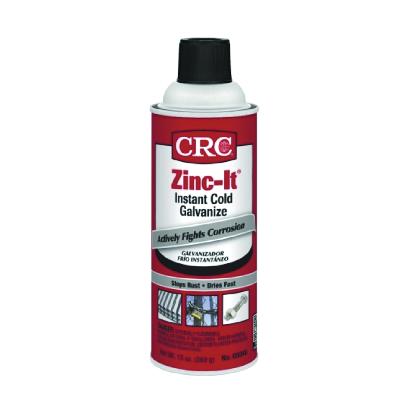 CRC 05048 Industries Cold Galvanized Spray Paint, Gray, 13 oz, Can