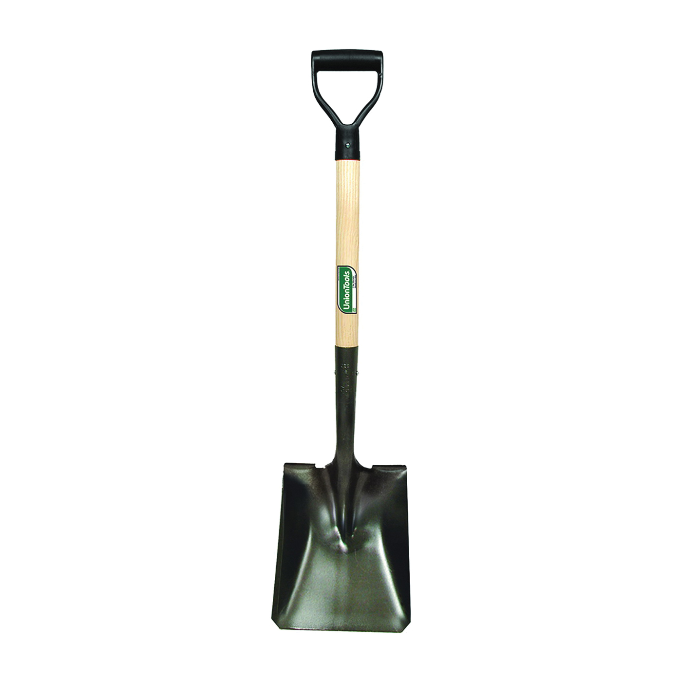 42106 Transfer Shovel, 9-1/4 in W Blade, Carbon Steel Blade, Hardwood Handle, D Grip Handle, 28 in L Handle