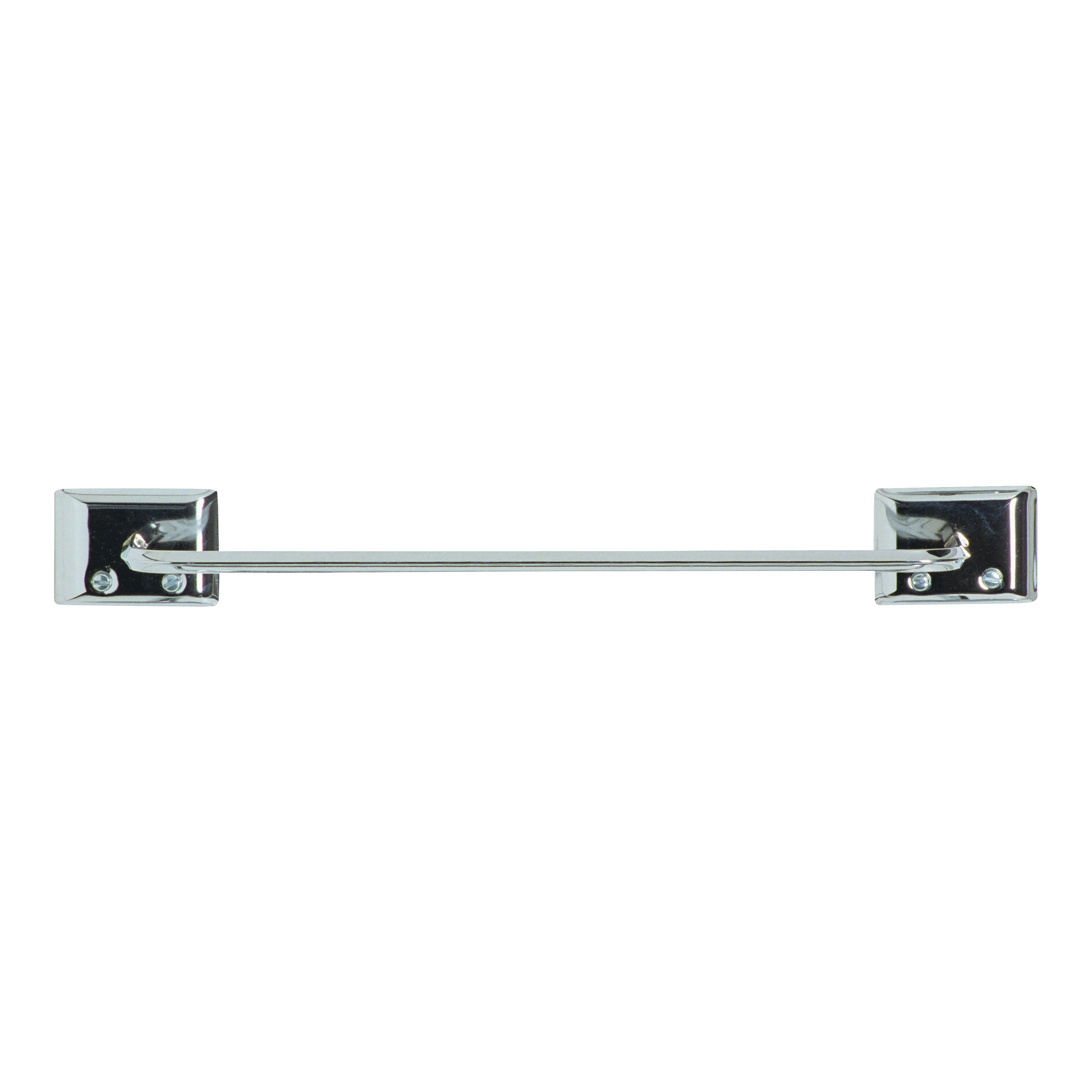 38120 Towel Bar, 12 in L Rod, Steel, Chrome, Zinc, Silver, Surface Mounting