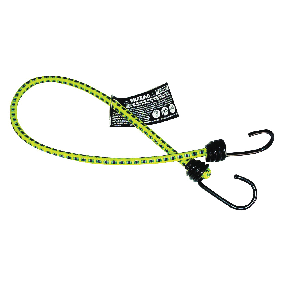 06025 Bungee Cord, 24 in L, Rubber, Hook End