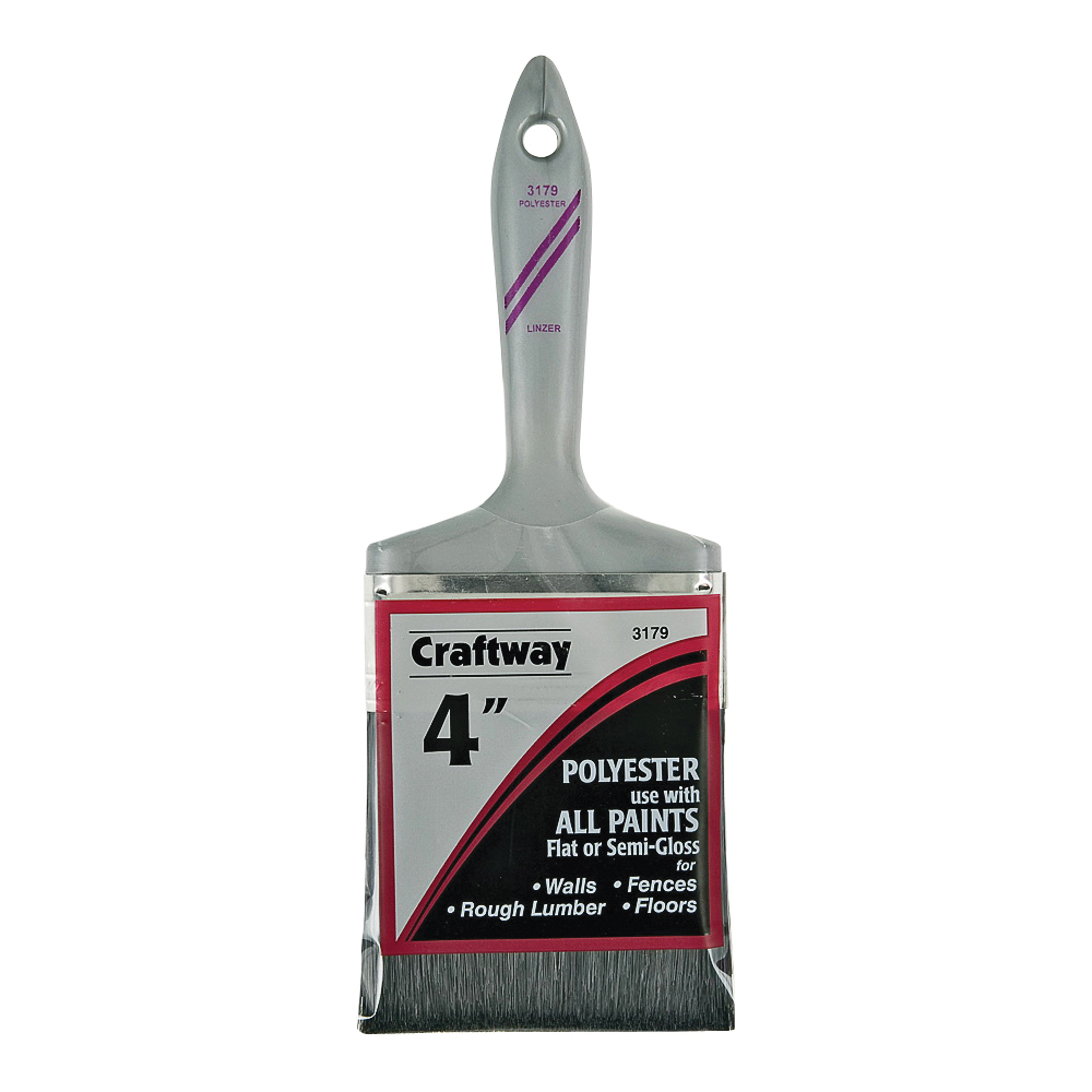 UTILITY 3179-SP Paint Brush, 4 in W, 3-1/2 in L Bristle, Sash Handle