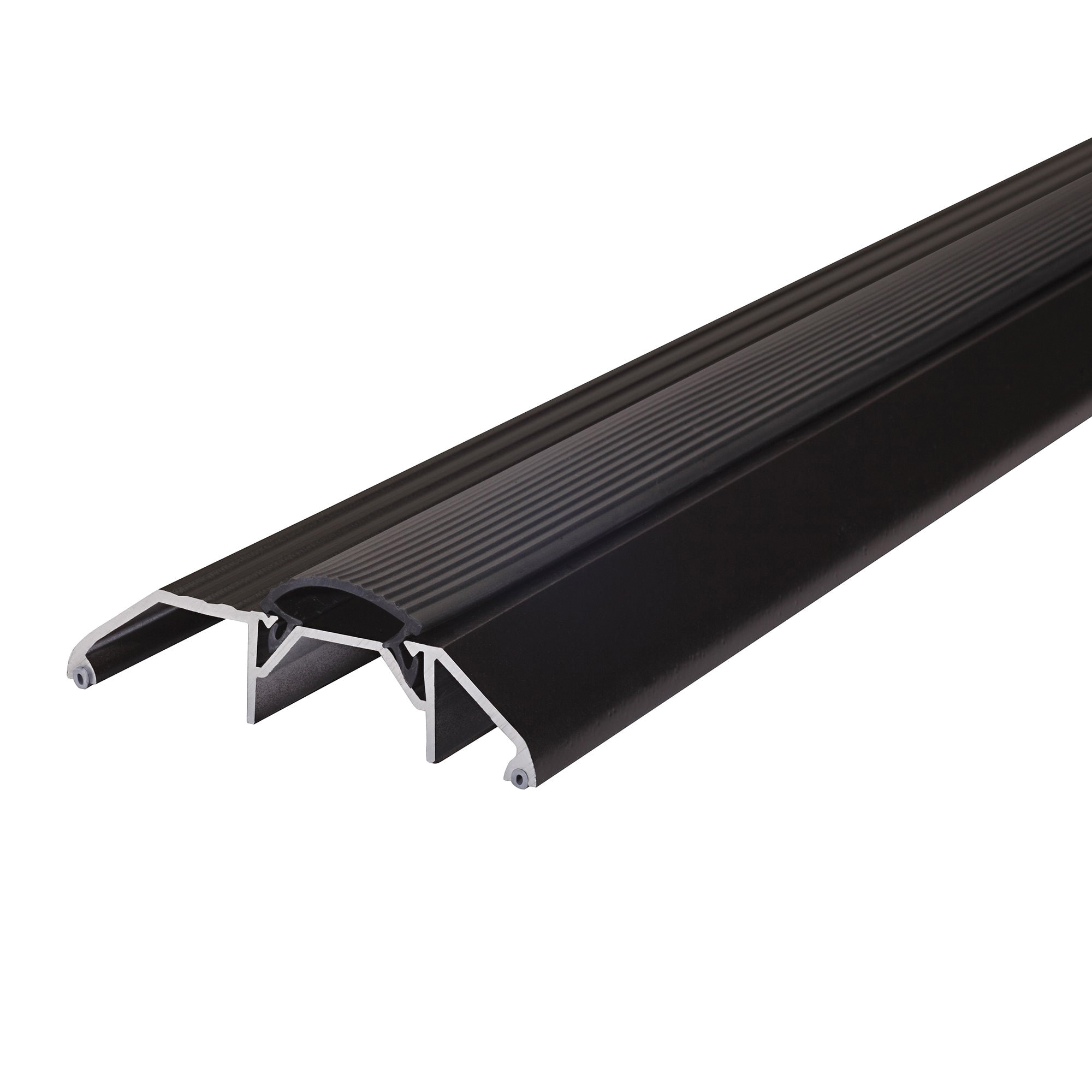 10017 Heavy-Duty Threshold, 36 in L, 3-3/4 in W, High Profile, Aluminum, Brown