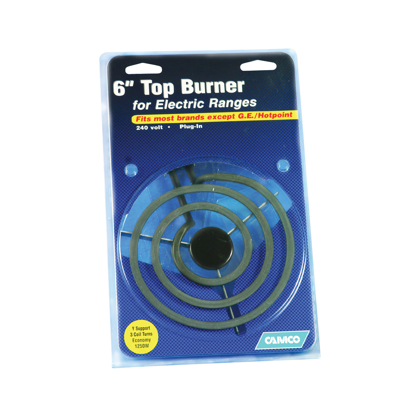 00143 Top Burner, 240 V, 1250 W, Plug