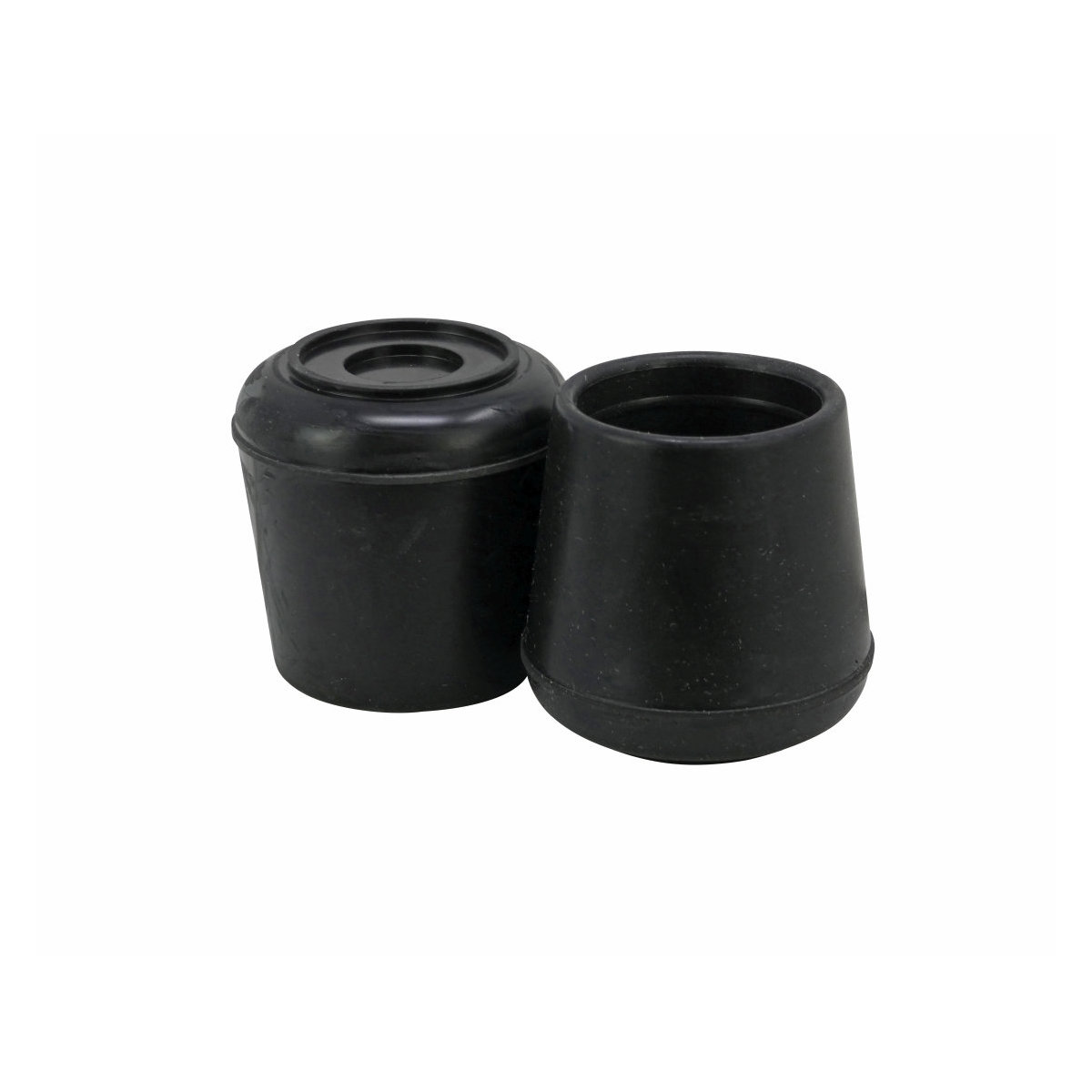9224 Leg Tip, Round, Rubber, Black, 1-1/4 in Dia