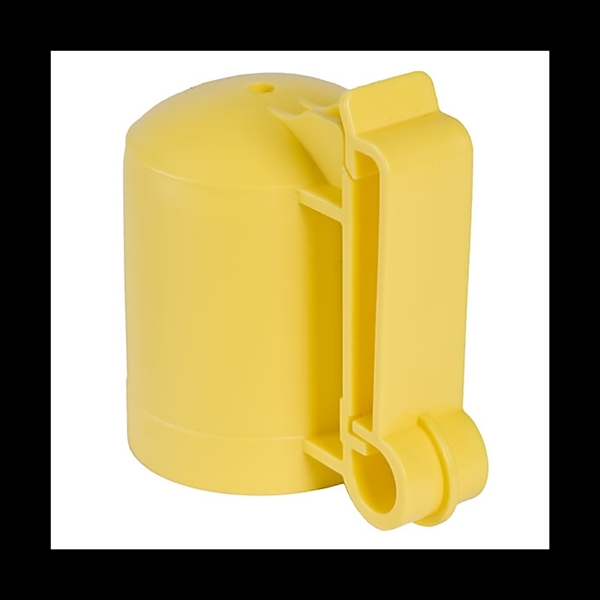 ITCPY-Z Safety Cap and Insulator, Polytape, Polyethylene, Yellow