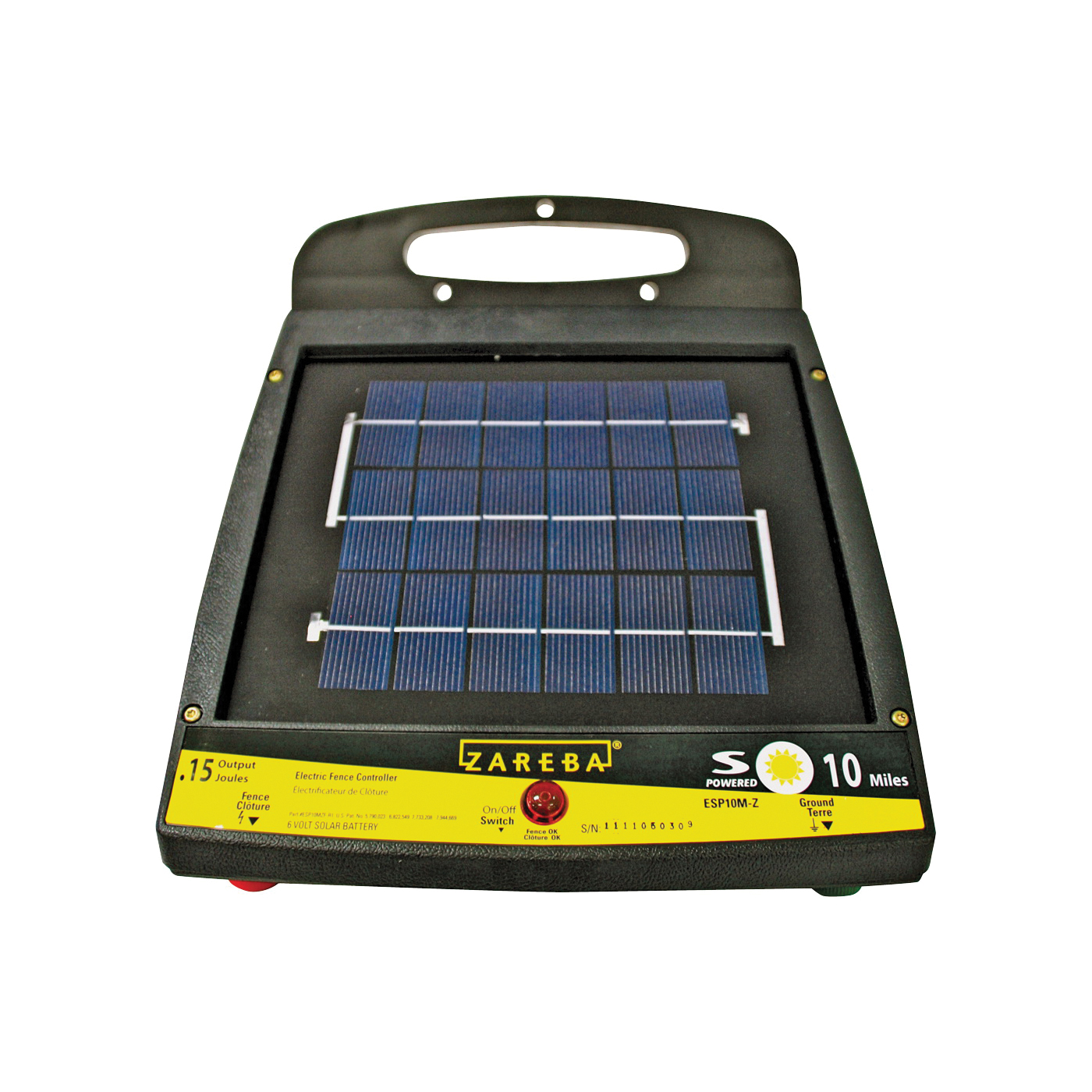 ESP10M-Z Solar Low-Impedance Charger, 0.15 J Output Energy, 6 V Output, Lead-Acid Battery