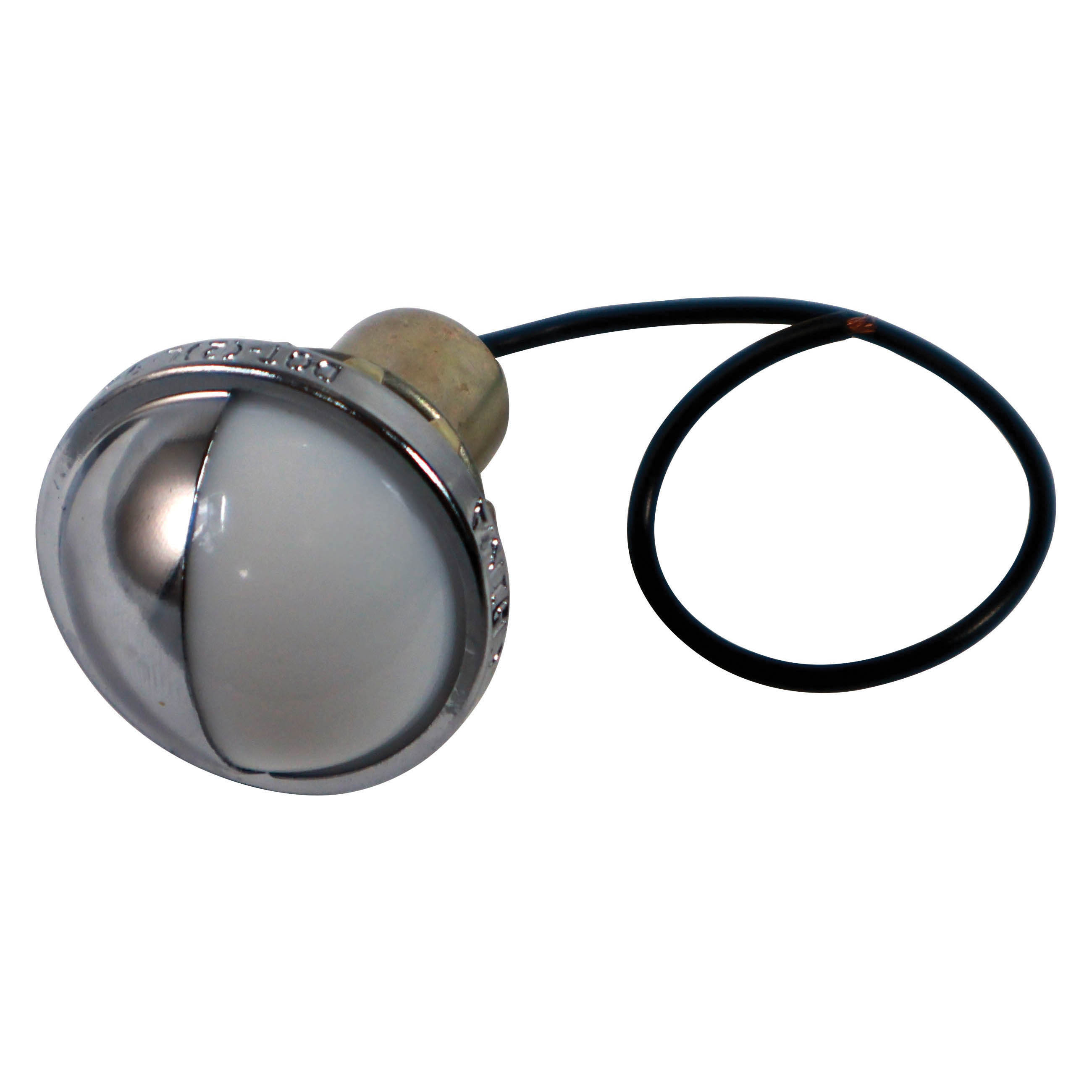 V438 Round License Plate and Utility Light, 12 V, 1-Lamp, Incandescent Lamp, Clear Lamp